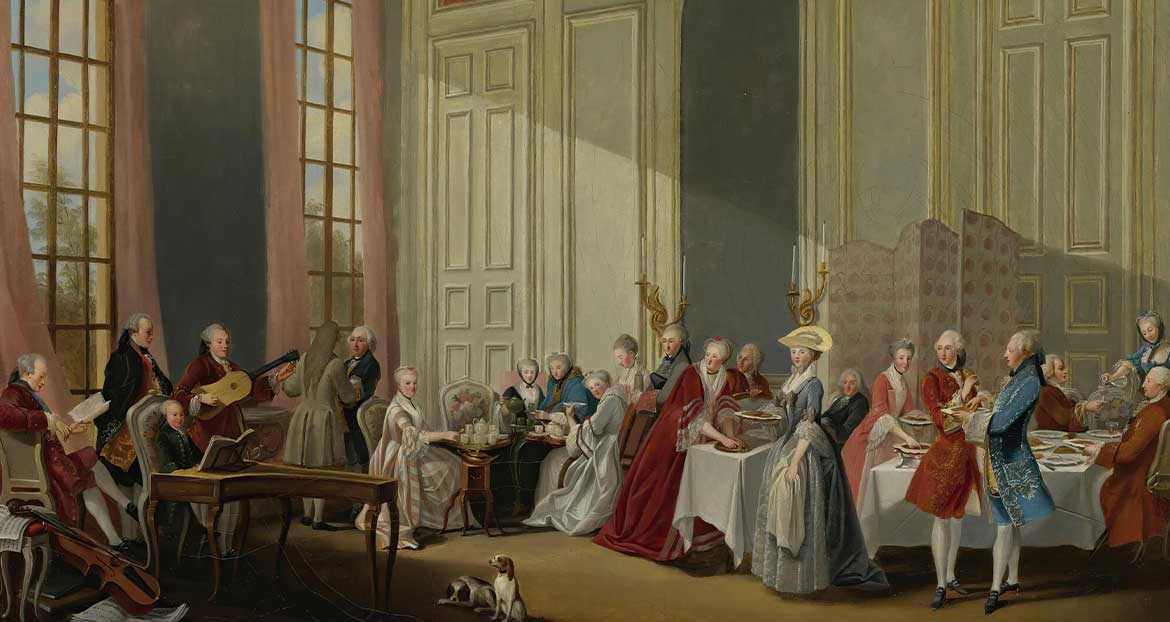 Mozart Giving A Concert In The ‘salon Des Quatre-Glaces