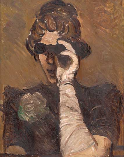 Lady with Opera Glasses