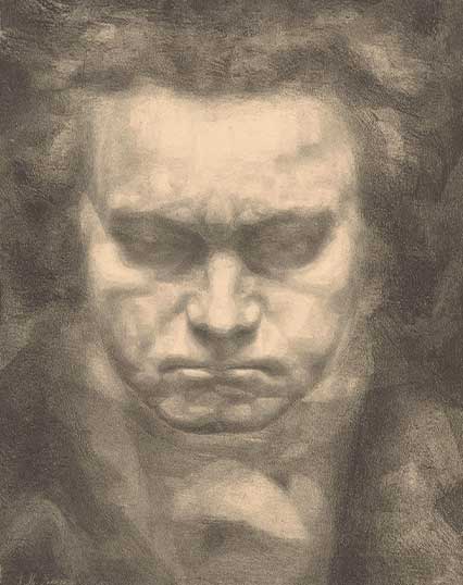 Portret van Ludwig van Beethoven