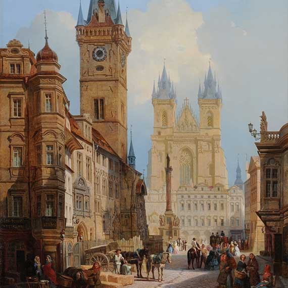 Vue de la Grande Place de Prague
