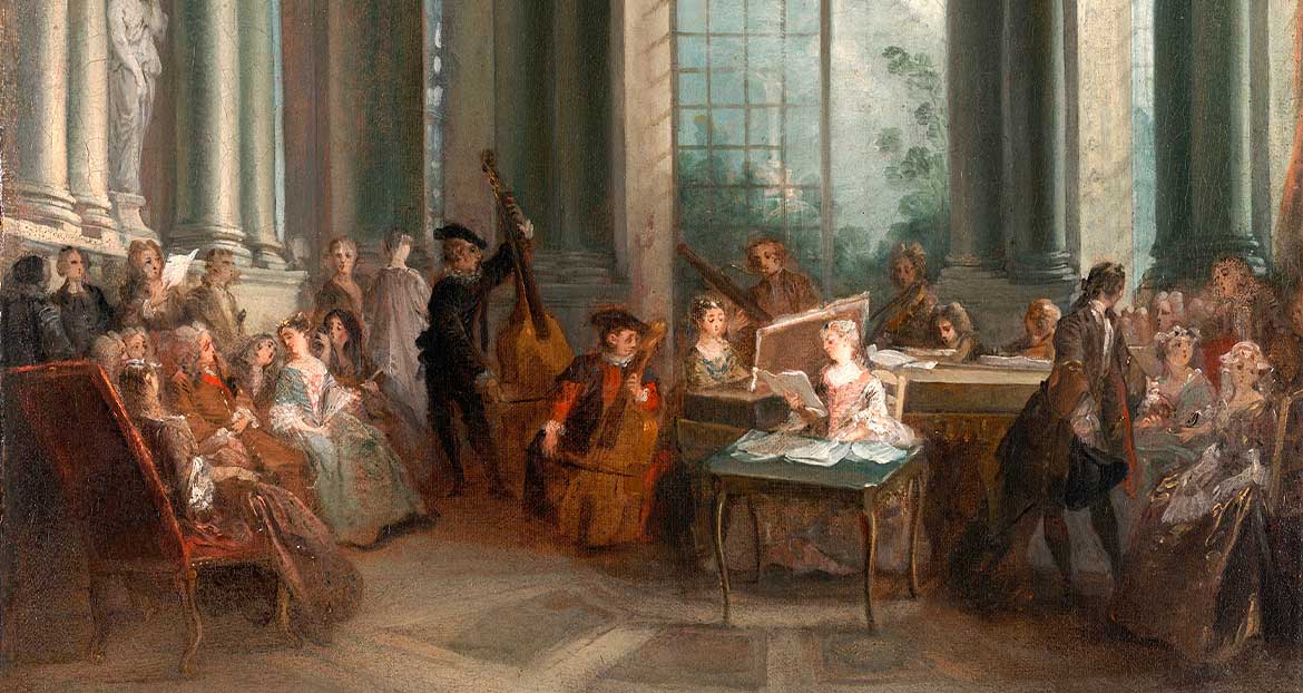 Concert in the Oval Salon of Pierre Crozat’s Chateau at Montmorency