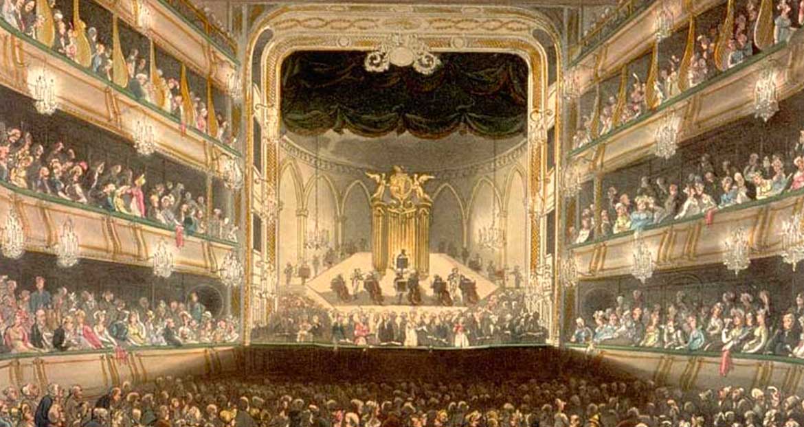 Interior of theatre at Covent Garden