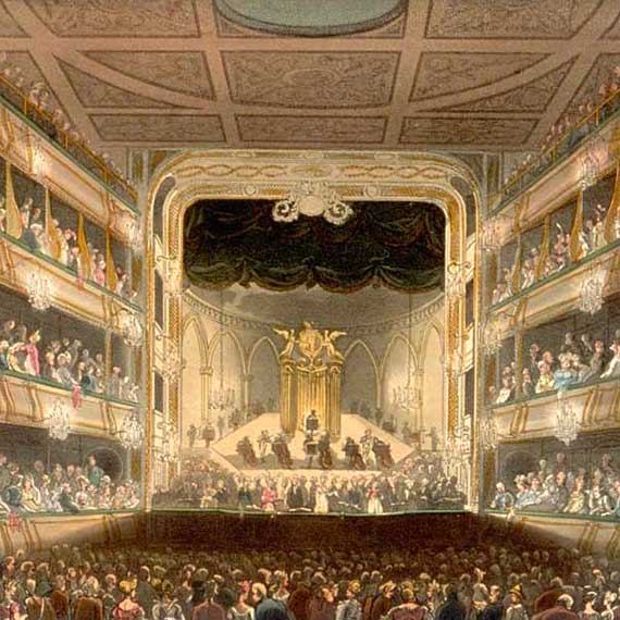 Interior of theatre at Covent Garden