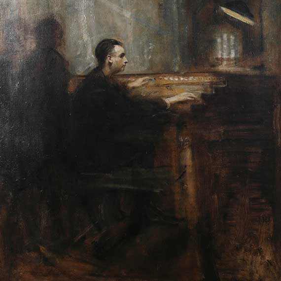 Monsieur Marcel Dupré At The Organ Of Notre Dame